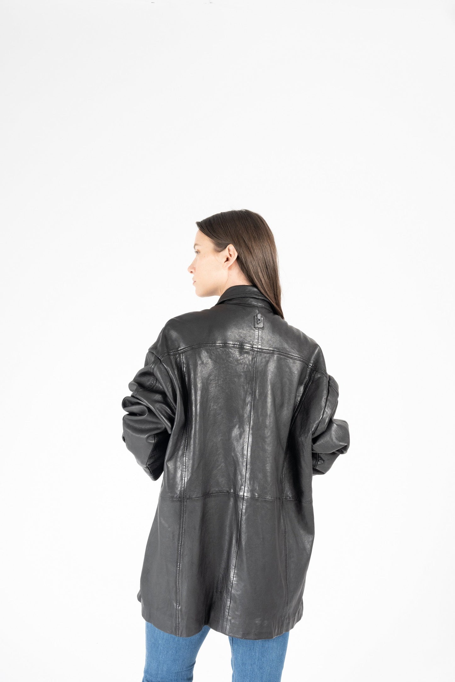 Currow OS Leather Jacket, Black