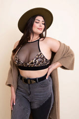 Curvy Adanna Leopard Bralette - Boho Clothing and Accessories - Flyclothing LLC