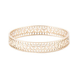 Cut it Out Bangle Golden Bracelet - Barse Jewelry