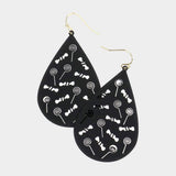 Cut Out Lollipop Candy Accented Teardrop Dangle Earrings - Madeline Love - Flyclothing LLC