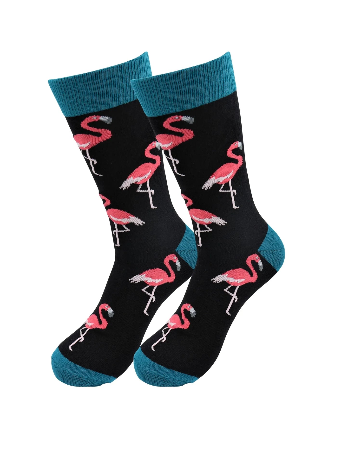 Black Flamingo Socks - Comfy Cotton for Men & Women - Real Sic - Flyclothing LLC