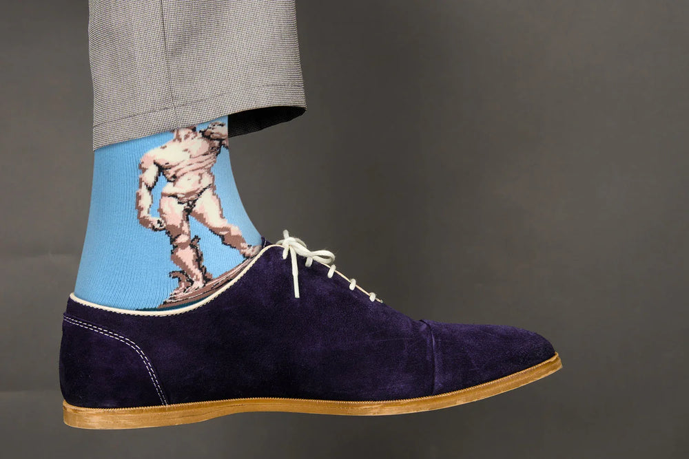 David (Michelangelo) Socks - Comfy Cotton for Men & Women - Real Sic - Flyclothing LLC