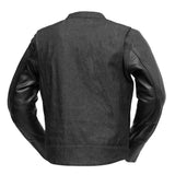 Cutlass - Men's Denim/Leather Jacket - First Manufacturing Company - Flyclothing LLC