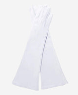 Angelina (ivory) - Italian silk lined 6-button length leather bridal / opera gloves