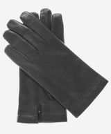 CX3350 (black) - Men’s Italian leather cadet-size wool-lined gloves - Leather Gloves Online - Flyclothing LLC