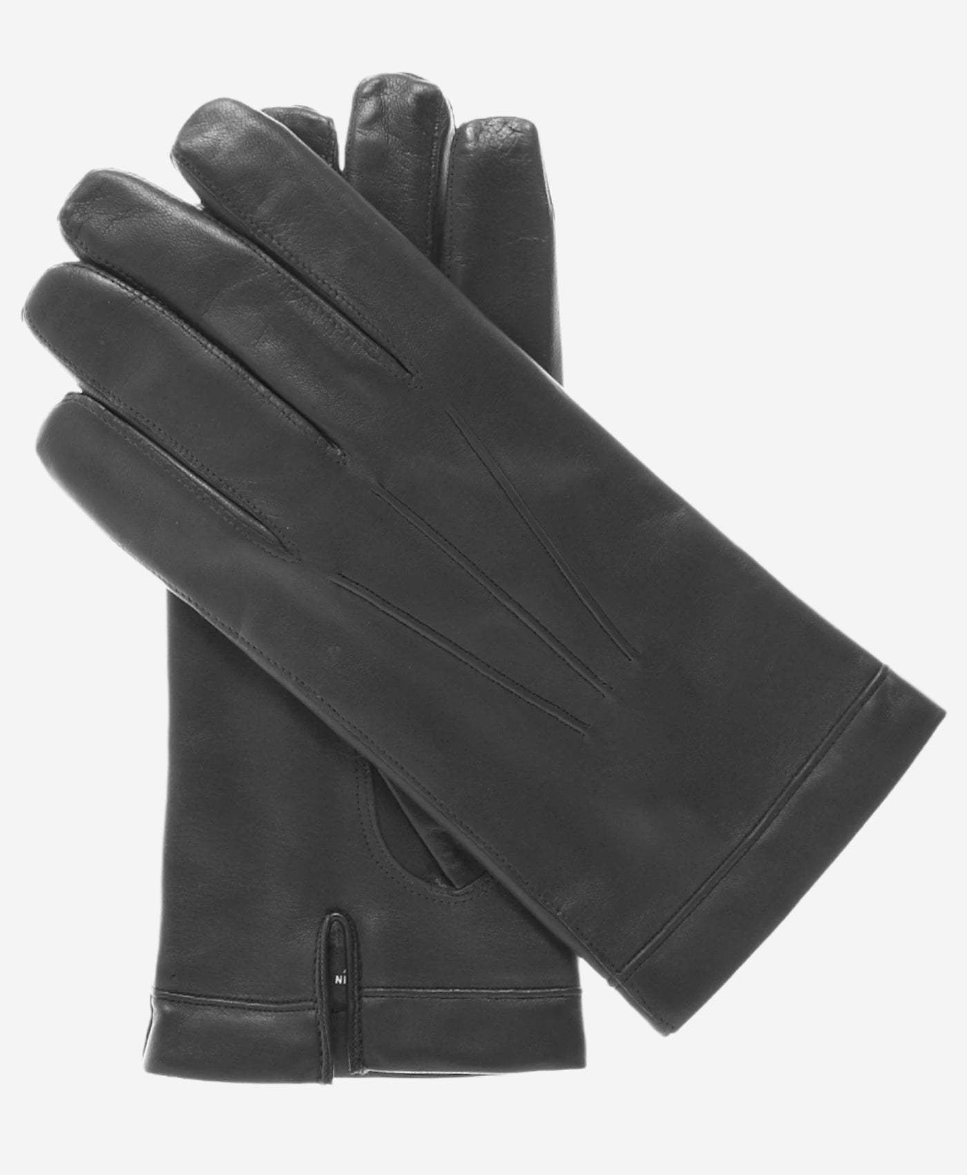 CX3350 (black) - Men’s Italian leather cadet-size wool-lined gloves - Leather Gloves Online - Flyclothing LLC