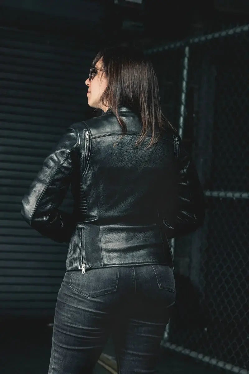 Cyclone - Women's Motorcycle Leather Jacket - First Manufacturing Company - Flyclothing LLC