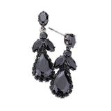 CZ Multi Stone Dangle Evening Earrings - Madeline Love - Flyclothing LLC