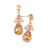 CZ Multi Stone Dangle Evening Earrings - Madeline Love - Flyclothing LLC