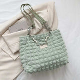 Bubble Textured Tote Bag - Trendsi - Flyclothing LLC