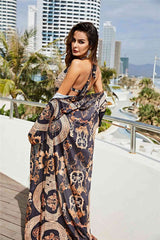 High Cut Swimsuit & Kimono - Trendsi - Flyclothing LLC