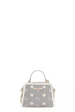 Nicole Lee USA Vegan Geometric Pattern Structured Handbag - Trendsi - Flyclothing LLC