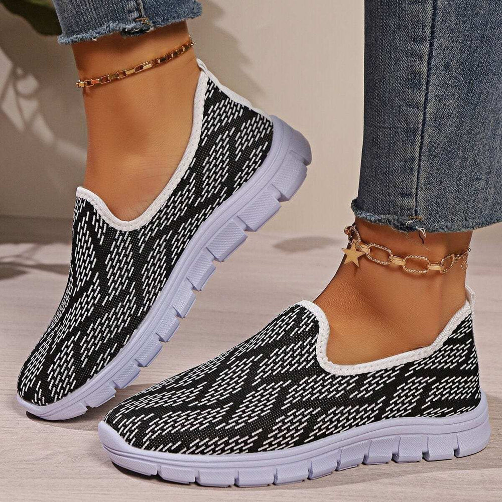 Round Toe Flat Slip-Ons - Trendsi - Flyclothing LLC
