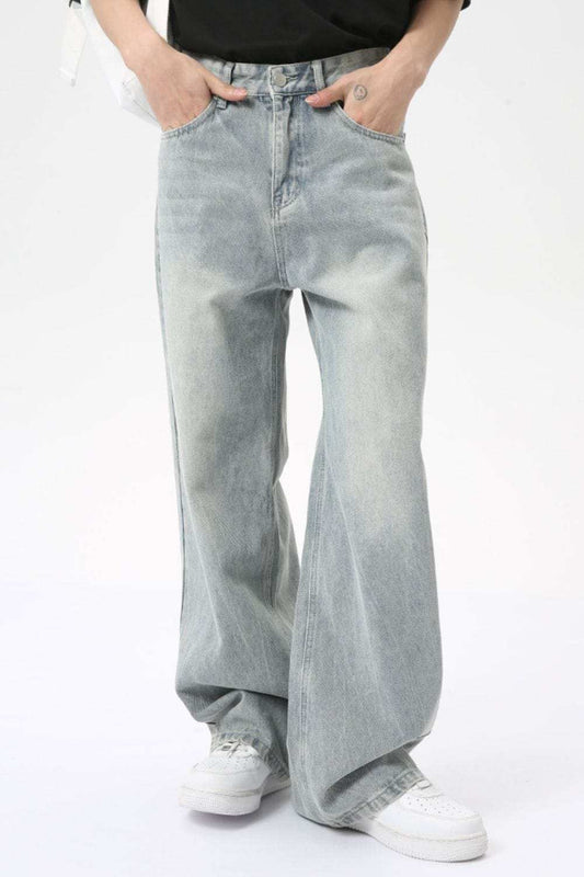 Wide Leg Jeans with Pockets - Trendsi - Flyclothing LLC