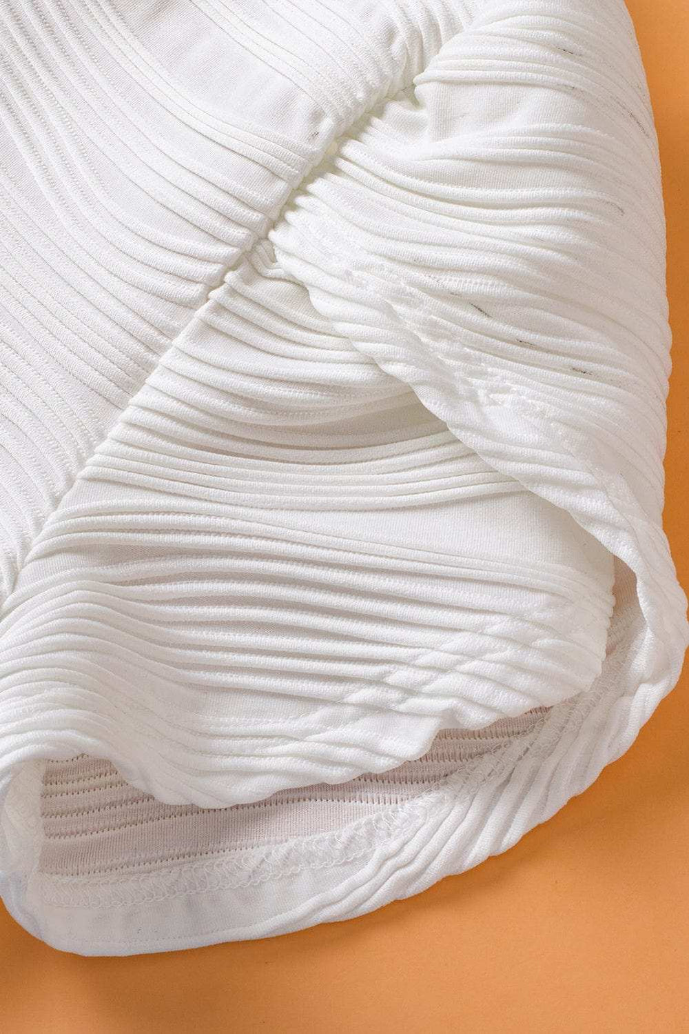 V-Neck Petal Sleeve Blouse - Trendsi - Flyclothing LLC