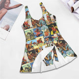 Baha Ranch Vintage Cowboy Skirted Swimsuit - Baha Ranch Western Wear - Flyclothing LLC