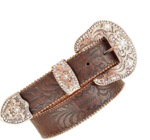 Rhinestone Filigree Belt