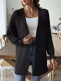 Open Front Drop Shoulder Cardigan - Trendsi - Flyclothing LLC