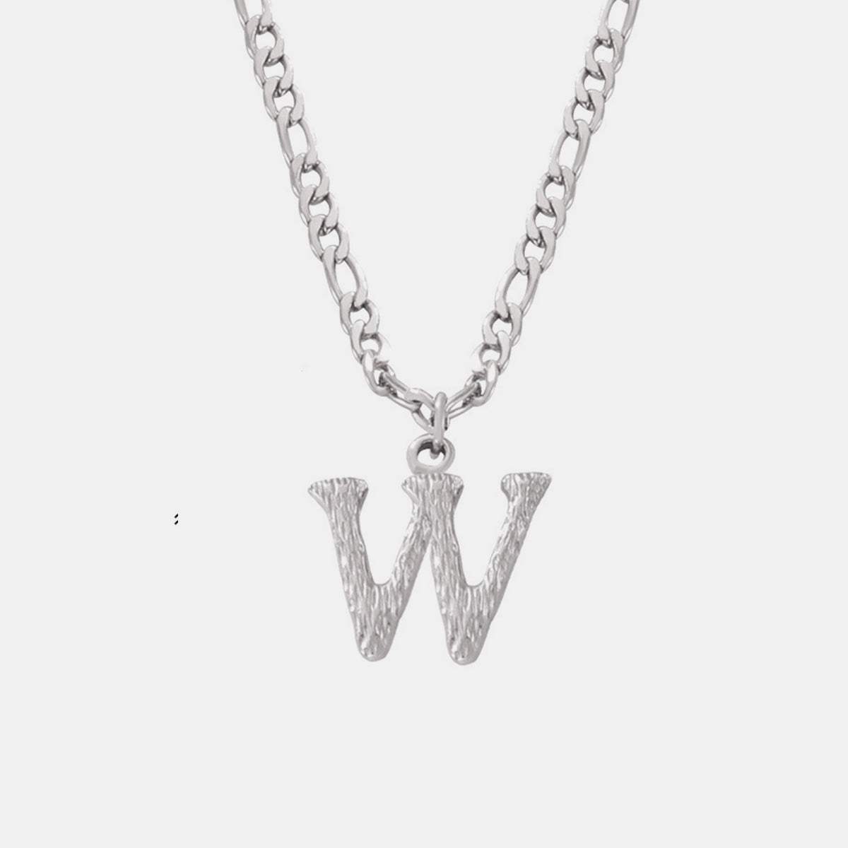 Titanium Steel Letter Pendant Necklace - Trendsi - Flyclothing LLC
