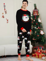 Full Size Family Matching Christmas Pajamas Set with Polar Bear Print Plus Size - Trendsi - Flyclothing LLC
