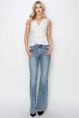 RISEN Full Size Mid Rise Bootcut Jeans - Trendsi - Flyclothing LLC