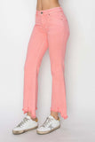 RISEN Raw Hem Bootcut Jeans with Pockets - Trendsi - Flyclothing LLC