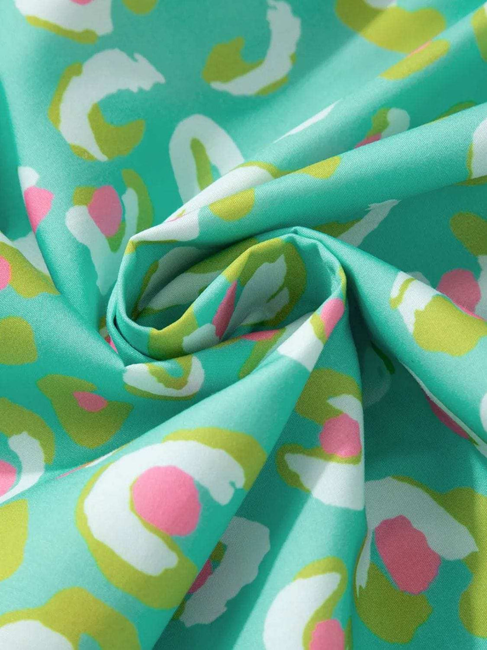 Tied Printed Long Sleeve Blouse - Trendsi - Flyclothing LLC