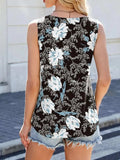 Printed Scoop Neck Wide Strap Tank - Trendsi - Flyclothing LLC