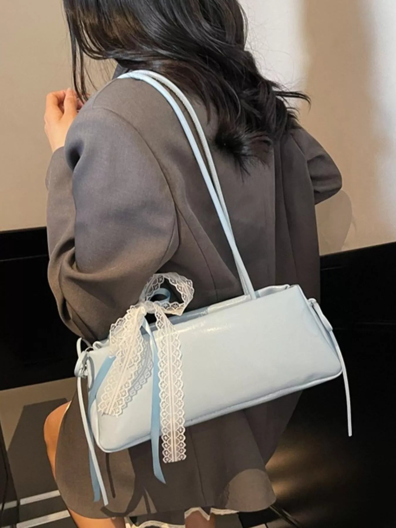PU Leather Shoulder Bag - Trendsi - Flyclothing LLC