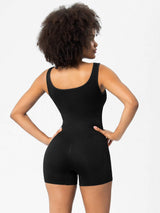 Scoop Neck Wide Strap Shaping Romper - Trendsi - Flyclothing LLC