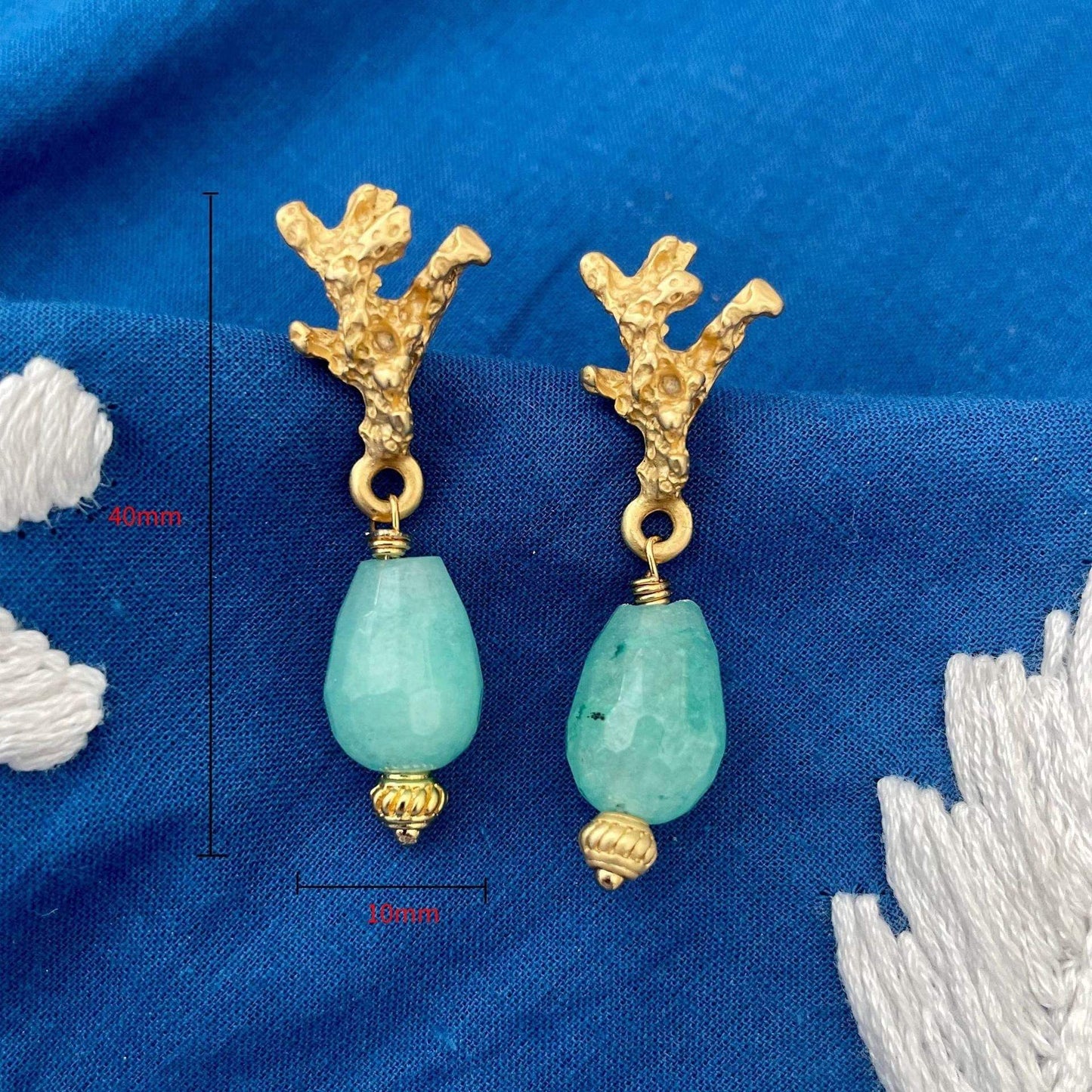 Fashionable Ocean Coral Stainless Steel Earrings - My Store - Flyclothing LLC