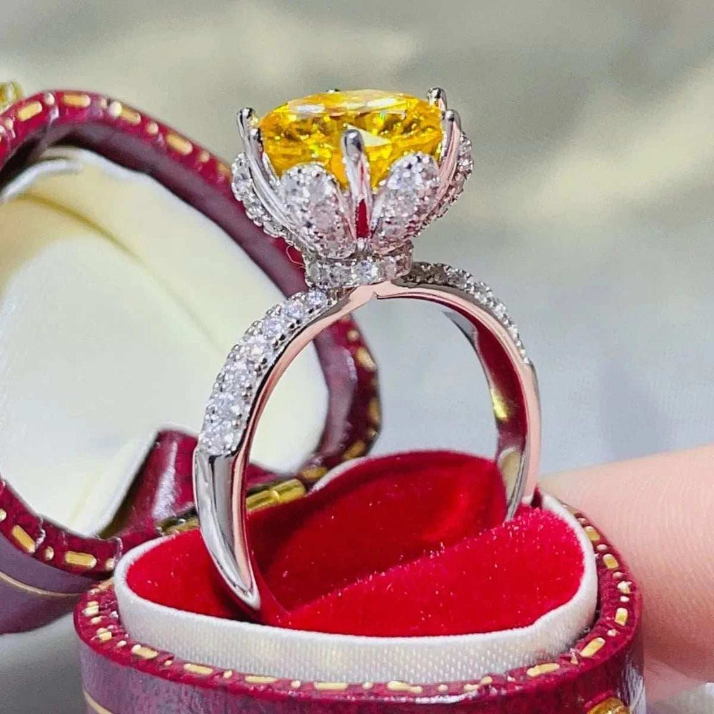 5 Carat Moissanite 925 Sterling Silver Ring - Trendsi - Flyclothing LLC