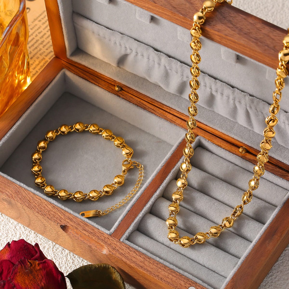 18K Gold-Plated Titanium Steel Bracelet - Trendsi