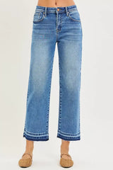 RISEN Full Size Slouchy Cropped Boyfriend Jeans Plus Size - Trendsi - Flyclothing LLC