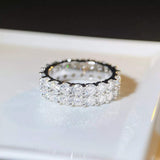 925 Sterling Silver Moissanite Ring - Trendsi - Flyclothing LLC