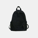 Zip Cotton Backpack Bag - Trendsi - Flyclothing LLC