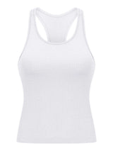Round Neck Racerback Active Tank - Trendsi - Flyclothing LLC
