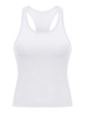 Round Neck Racerback Active Tank - Trendsi - Flyclothing LLC