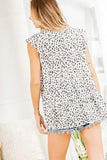 Heimish Full Size Tiered Ruffled Animal Print Round Neck Blouse Plus Size - Trendsi