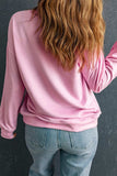 Contrast Heart Long Sleeve Sweatshirt - Trendsi - Flyclothing LLC