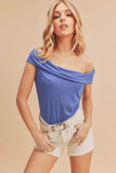 Aemi + Co Off-Shoulder Short Sleeve Top - Trendsi