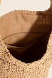 Fame Intricate Braided Hobo Shoulder Bag - Trendsi