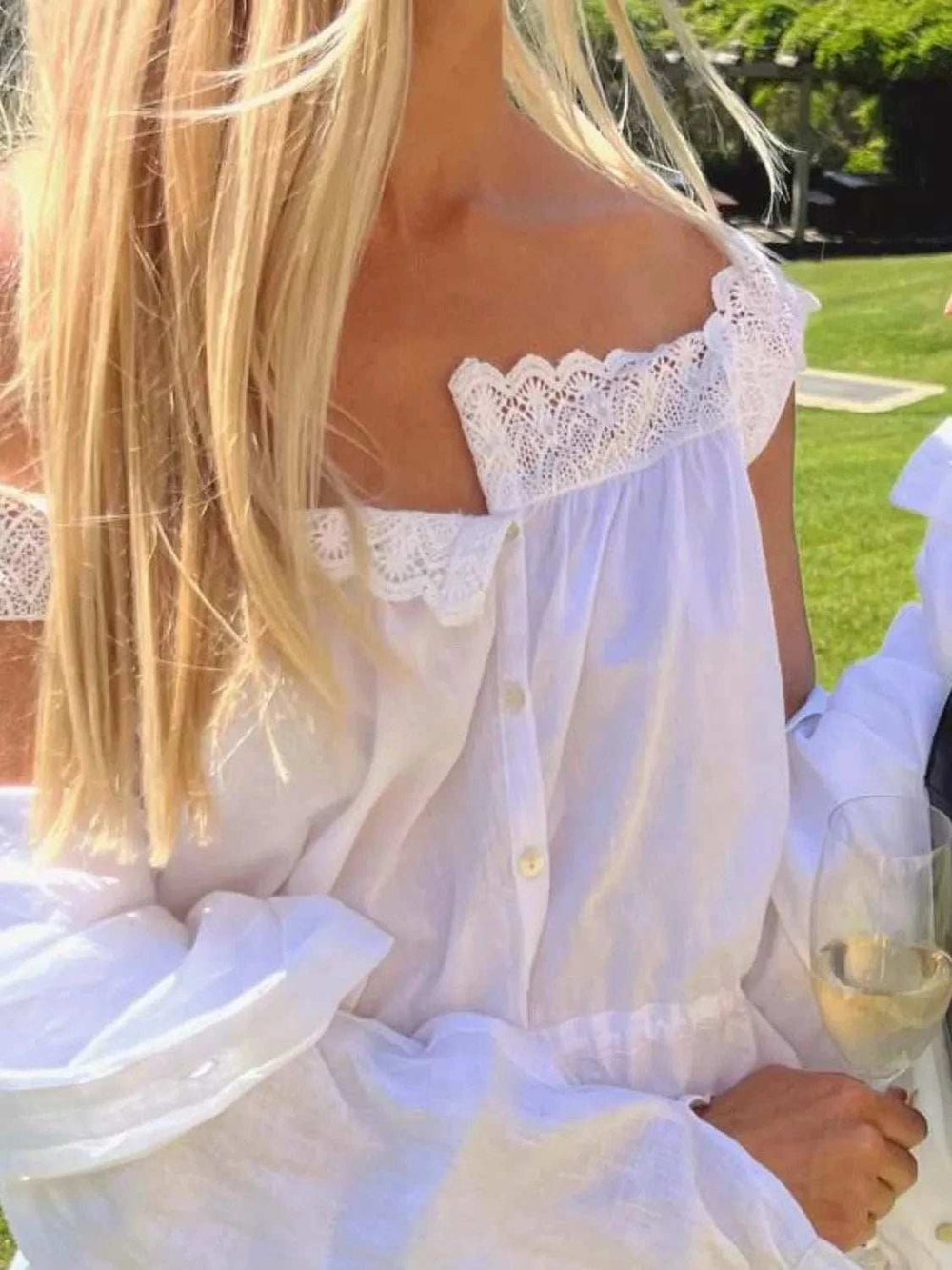 Lace Detail Drawstring Tank - Trendsi - Flyclothing LLC