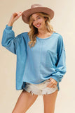 BiBi Oversized Pocket Front Sweatshirt - Trendsi - Flyclothing LLC