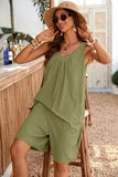 Casual V-Neck Sleeveless Romper with Pockets - Trendsi - Flyclothing LLC