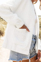 Baseball Collar Floral Quilted Jacket - Trendsi - Flyclothing LLC