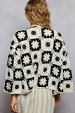 POL Open Front Cardigan with Varied Patterns - Trendsi - Flyclothing LLC