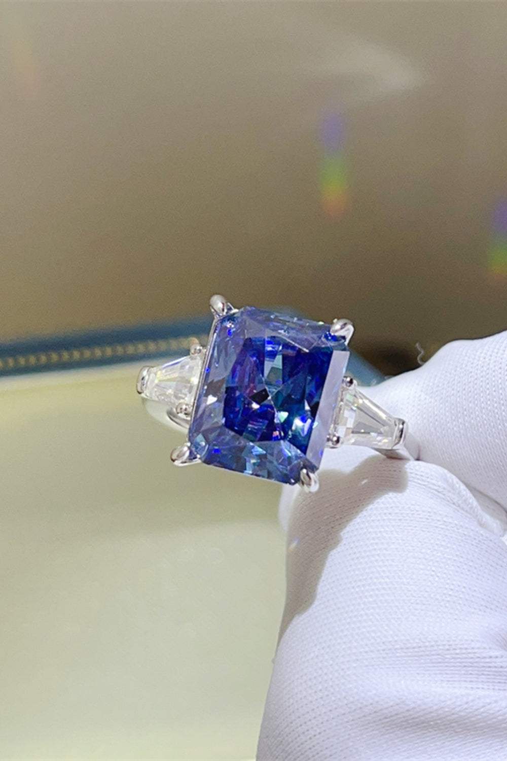 5 Carat Moissanite 925 Sterling Silver Ring - Trendsi - Flyclothing LLC