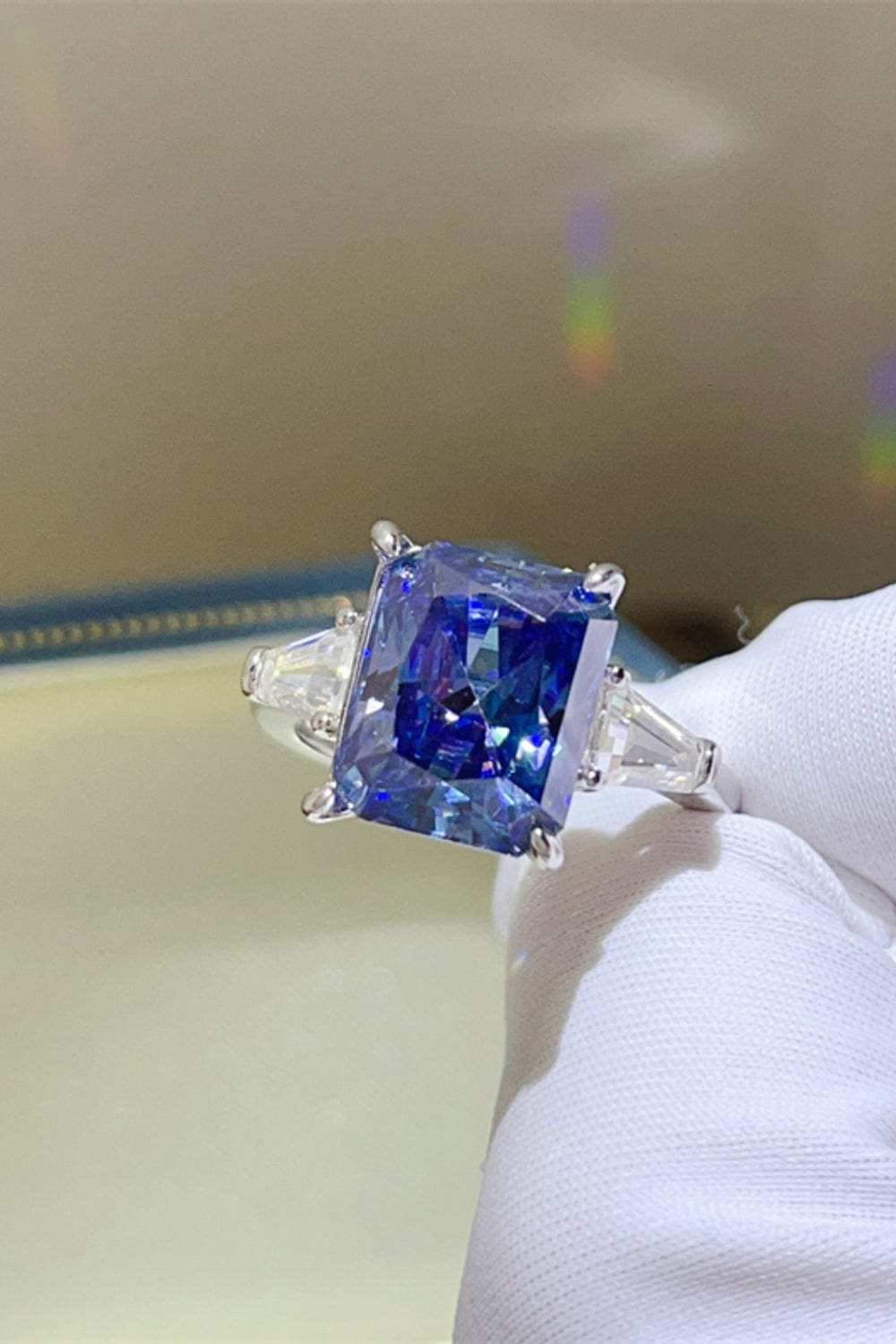 5 Carat Moissanite 925 Sterling Silver Ring - Trendsi - Flyclothing LLC