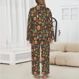 Baha Ranch Colores De Mexico - Mexican Culture Satin Pajamas - Baha Ranch Western Wear - Flyclothing LLC